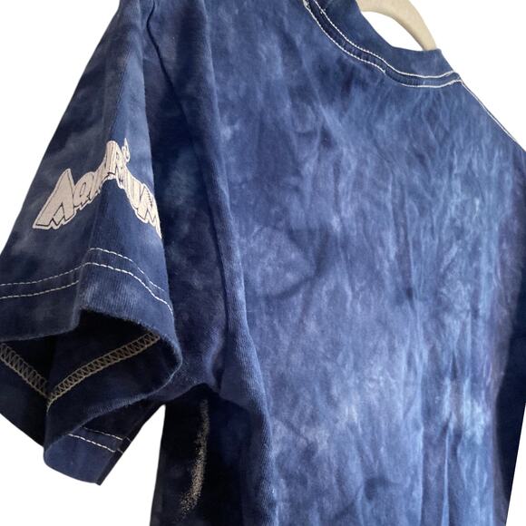 Unisex Vintage Y2K Aquarium Tie Die White Tigers White Stitch T Shirt Size Small - Picture 10 of 16